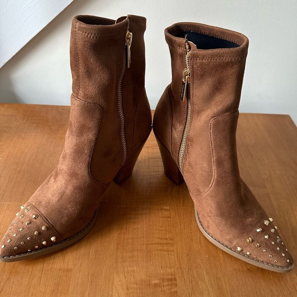 Michael Kors Dover Studded Faux Suede Boot - Picture 4 of 11